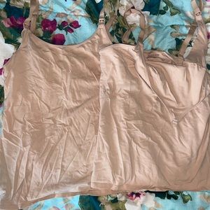 2 maternity nursing tanks